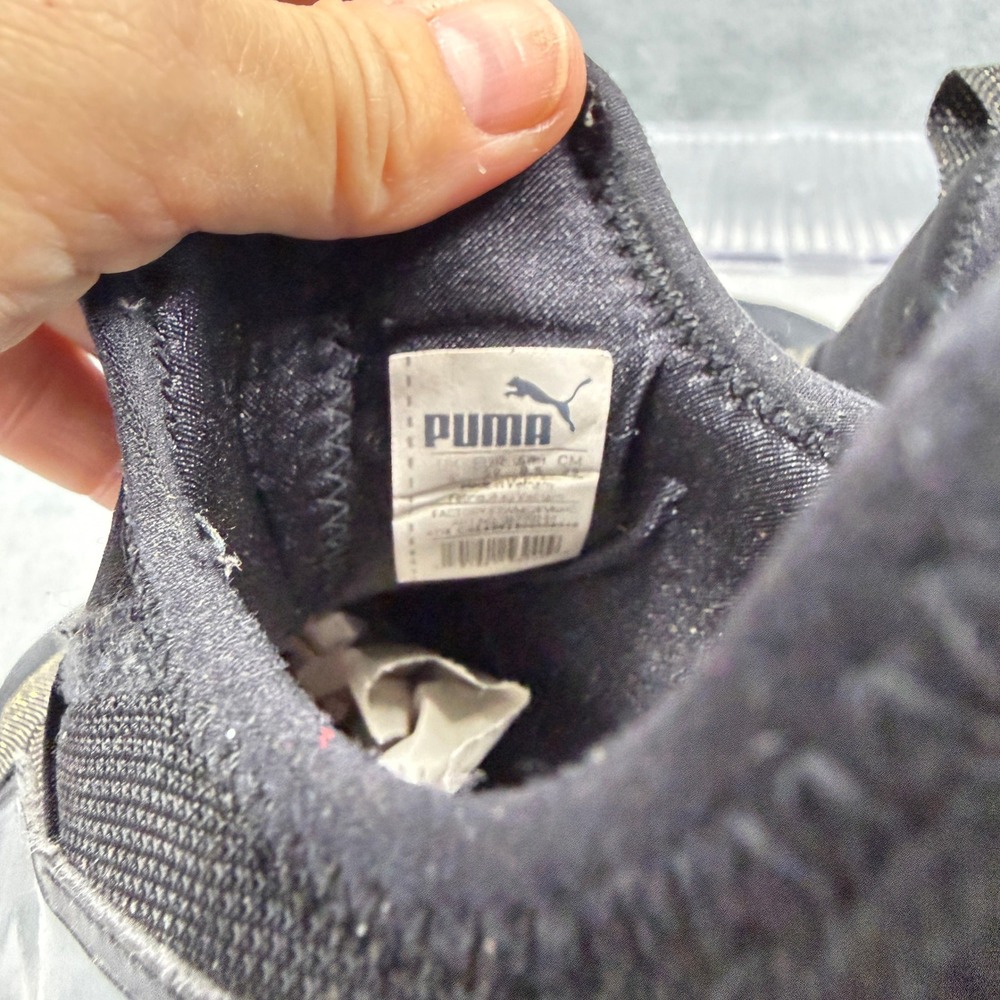 Puma Womens 8.5 Black Gold SoftFoam Slip On Sneaker 191252-02 Athleisure McBling - Picture 7 of 11